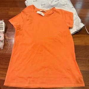 Madewell Orange Short Sleeve Tee